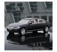 TQMEAD 1 24 for BMW 7 Series 760 LI Colección De Modelos De Coche De Metal Fundido A Presión Decoración Extraíble Juguete Miniaturas De Automoción(Negro)
