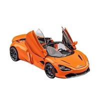TQMEAD 1 24 para 720S Coche En Miniatura De Aleación Sonido Y Luz Coche De Juguete Extraíble MetalSports Colección De Coches Adornos Colecciones Miniaturas De Automoción(Naranja)