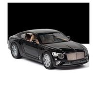 TQMEAD 1 24 para Bentley Continental GT simulación aleación 4 Puertas Modelo Coche Juguete con Apertura hacia atrás para Adorno Miniaturas De Automoción(Negro)