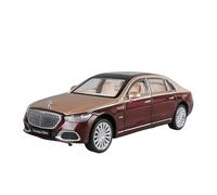 TQMEAD 1 24 para Benz Maybach S680 Coche Miniatura Aleación con Sonido Luz Coche Juguete Extraíble Decoración Colección Fundida Presión Miniaturas De Automoción(Rojo)