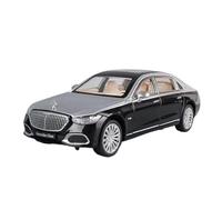TQMEAD 1 24 para Benz Maybach S680 Coche Miniatura Aleación con Sonido Luz Coche Juguete Extraíble Decoración Colección Fundida Presión Miniaturas De Automoción(Negro)