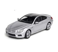 TQMEAD 1 24 para BMW M6 Simulación Aleación Zinc Modelo De Coche De Juguete Extraíble como Regalo del Día del Padre Adulto Miniaturas De Automoción(Plata)