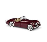 TQMEAD 1 24 para Jaguar Xk 120 Roadster, Modelo De Coche Fundido A Presión De Aleación como Regalo De Año Nuevo para Adultos Miniaturas De Automoción(Rojo)