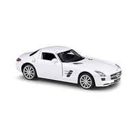 TQMEAD 1 24 para Mercedes Benz SLS AMG Aleación Modelo De Coche Fundido A Presión como Regalo Manualidades para Adultos Miniaturas De Automoción(White)