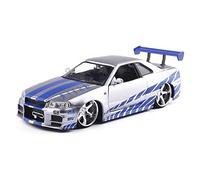 TQMEAD 1 24 para Nissan Skyline GTR R34 Modelo Coche Juguete Fundido A Presión Aleación como Decoración Oficina para Adultos Miniaturas De Automoción