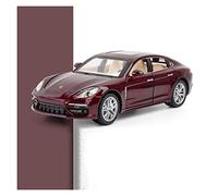 TQMEAD 1 24 para Panamá Sportscar aleación Zinc simulación 6 Puertas Modelo Coche Juguete Abierto para niños Regalos Adorno Miniaturas De Automoción(Rojo)