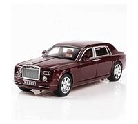 TQMEAD 1 24 para Rolls Royce Phantom simulación Metal Zinc 6 Puertas Modelo Coche Juguete Abierto artesanía para Regalo Miniaturas De Automoción(Rojo)