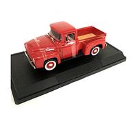 TQMEAD 1 32 Apto para Ford F100 1956 Camioneta Simulación Die Cast Coche De Juguete Modelo Aleación Estática Regalo Pantalla Miniaturas De Automoción(A)