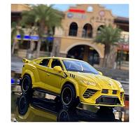 TQMEAD 1 32 for Lamborghini Urus Modelo De Coche Aleación De Zinc con Sonido Y Juguetes Ligeros for Niños Miniaturas De Automoción(Yellow)