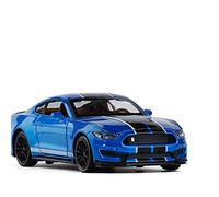 TQMEAD 1 32 para Shelby GT350 Aleación Diecast Modelo De Coche Deportivo Juguetes para Niños Y Adultos Vehículos De Juguete Miniaturas De Automoción(Azul)