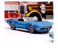 TQMEAD 1 43 para Chevrolet Corvette 1968 Retro Convertible Alloy Diecast Modelo De Coche como Regalo De Año Nuevo Miniaturas De Automoción