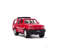 TQMEAD 1 43 para Ford Explorer SUV Vehículo Todoterreno Modelo Coche Fundido A Presión Aleación Metal como Regalo Año Nuevo Miniaturas De Automoción(Rojo)