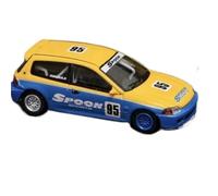 TQMEAD 1 64 para Honda Civic EG6 Modelo De Automóvil De Aleación Coleccionable Estático Adecuado para Niños O Entusiastas De Los Modelos Miniaturas De Automoción