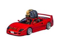 TQMEAD 1 64 para Puma F40 Snow Edition Pintura Roja Estándar Modelo De Automóvil De Aleación Exhibición Estática Decoración Colección Miniaturas De Automoción