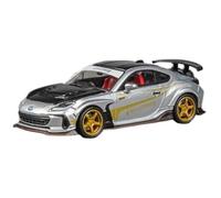 TQMEAD 1 64 para Subaru Modificado con Cubierta de Carbono Plateada, Modelo de automóvil de aleación, exhibición estática para colección Miniaturas De Automoción
