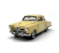 TQMEAD 1:87 Stieponk Coupe Toys - Sedán Amarillo Vintage, Modelo Nostálgico, Recuerdo, Regalo, Aleación Fundida A Presión Miniaturas De Automoción