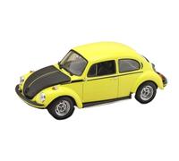 TQMEAD Aleación para Volkswagen VW 1303 Mini Cut Beetle Modelo 1 43 1973 Amarillo Negro Colección De Coches Miniaturas De Automoción