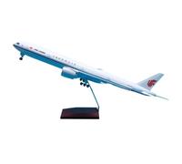 TQMEAD AvióN Miniatura Avión De 47 Cm con Ruedas Y Luces LED para Avión Boeing B777-300 Air China Modelo 1:158 para Principiantes
