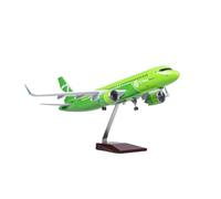 TQMEAD AvióN Miniatura Modelo Avión Resina Fundida A Presión Artículo Exhibición Coleccionable Escala 1:80 A320 Neo con Iluminación Y Ruedas para Principiantes(with Light)