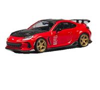 TQMEAD Conversión De Carrocería Ancha 1 64 para Subaru Modelo De Automóvil De Aleación Pintado En Rojo Adecuado para Coleccionistas Miniaturas De Automoción