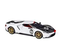 TQMEAD Escala 1 18 para Ford GT Heritage Series Coche Deportivo aleación Modelo Coche Juguete Fundido presión para niños Miniaturas De Automoción