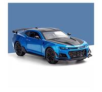 TQMEAD For Chevrolet Camaro 1 24 Simulación Modelo De Coche Deportivo Sonido Y Luz Control De Fuerza Colección De Juguetes Miniaturas De Automoción(Azul)