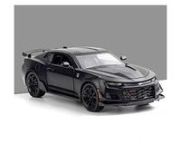 TQMEAD For Chevrolet Camaro 1 24 Simulación Modelo De Coche Deportivo Sonido Y Luz Control De Fuerza Colección De Juguetes Miniaturas De Automoción(Negro)