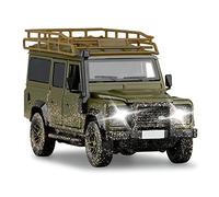 TQMEAD For El Nuevo Defender SUV Car 1 32 Simulación De Aleación Fundición A Presión Sonido Y Modelo De Luz Juguete De Regalo Miniaturas De Automoción(Verde)