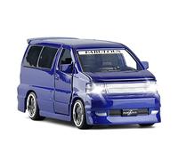 TQMEAD For El Nuevo Fabuloso Coche MPV Modificado 1 32 Simulación Aleación Fundición Presión Sonido Modelo Ligero Coche Juguete Miniaturas De Automoción(Azul)