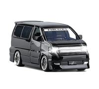 TQMEAD For El Nuevo Fabuloso Coche MPV Modificado 1 32 Simulación Aleación Fundición Presión Sonido Modelo Ligero Coche Juguete Miniaturas De Automoción(Negro)