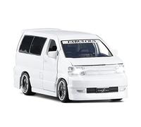 TQMEAD For El Nuevo Fabuloso Coche MPV Modificado 1 32 Simulación Aleación Fundición Presión Sonido Modelo Ligero Coche Juguete Miniaturas De Automoción(White)