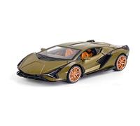 TQMEAD For Sina Sports Car 1:22 Simulación De Aleación De Fundición A Presión De Sonido Y Luz Modelo De Coche De Juguete Miniaturas De Automoción(Verde)