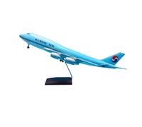 TQMEAD Modelo De Avión De Fundición A Presión ABS B747-400 A Escala 1:150 con Ruedas Y Luz LED para Decoración De Escritorio.
