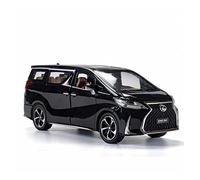 TQMEAD para Fundir Lexus LM300H MPV Car 1 24 Simulación De Aleación De Fundición A Presión De Sonido Y Luz Modelo De Coche Miniaturas De Automoción(Negro)