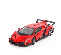 TQMEAD para Lamborghini 1 24 Modelo De Coche De Aleación Simulación Control De Fuerza Volante Enlace Juguete Regalo Miniaturas De Automoción(White)