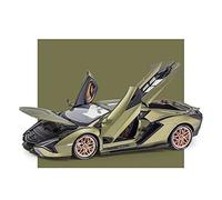 TQMEAD para Lamborghini FKP 37 1 18 Simulación Aleación Fundida Presión Modelo Coche Tirar hacia Atrás Juguetes Niños Miniaturas De Automoción(Verde)