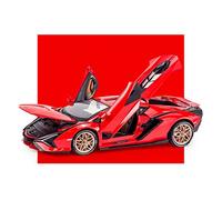 TQMEAD para Lamborghini FKP 37 1 18 Simulación Aleación Fundida Presión Modelo Coche Tirar hacia Atrás Juguetes Niños Miniaturas De Automoción(Rojo)