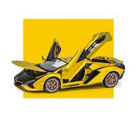 TQMEAD para Lamborghini FKP 37 1 18 Simulación Aleación Fundida Presión Modelo Coche Tirar hacia Atrás Juguetes Niños Miniaturas De Automoción(Yellow)
