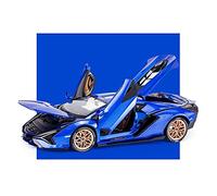 TQMEAD para Lamborghini FKP 37 1 18 Simulación Aleación Fundida Presión Modelo Coche Tirar hacia Atrás Juguetes Niños Miniaturas De Automoción(Azul)
