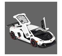 TQMEAD para Lamborghini LP770 1 32 Simulación Aleación Control Fuerza Colección Decoración Modelo Coche Juguete Miniaturas De Automoción(White)