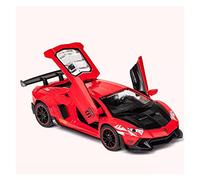 TQMEAD para Lamborghini LP770 1 32 Simulación Aleación Control Fuerza Colección Decoración Modelo Coche Juguete Miniaturas De Automoción(Rojo)