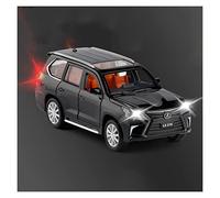 TQMEAD para Lexus LX570 1 32 Simulación Aleación Fundida Presión Modelo Coche Tirar hacia Atrás Vehículo Juguete Niños Regalo Miniaturas De Automoción(Negro)