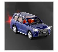 TQMEAD para Lexus LX570 1 32 Simulación Aleación Fundida Presión Modelo Coche Tirar hacia Atrás Vehículo Juguete Niños Regalo Miniaturas De Automoción(Azul)
