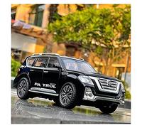 TQMEAD para Nissan Patrol 1 24 Simulación Modelo De Coche De Aleación Fundido A Presión Juguetes Coleccionables para Niños Miniaturas De Automoción(Negro)