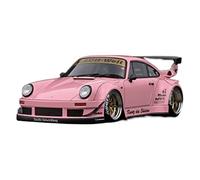 TQMEAD para Porsche 930 RWB 1 18 Modelo De Coche De Resina Rosa Regalos para Vehículos Exhibición De Decoración De Recuerdo Miniaturas De Automoción