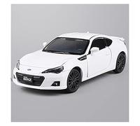 TQMEAD para Subaru BRZ 1 32 Simulación Aleación Fundida Presión Modelo Coche Sonido Luz Tira hacia Atrás Juguetes Coleccionables Miniaturas De Automoción(White)