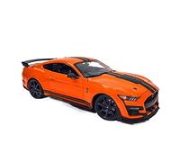 TQMEAD para Super Nuevo Ford Shelby GT500 Coche Deportivo Simulación Coche De Aleación 1 18 Miniaturas De Automoción(B)