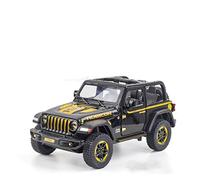 TQMEAD para Wrangler 1941 1:20 Simulación Aleación Fundida Presión Modelo Coche Todoterreno Luz Sonido Niños Vehículos Juguete Miniaturas De Automoción(Negro)