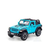 TQMEAD para Wrangler 1941 1:20 Simulación Aleación Fundida Presión Modelo Coche Todoterreno Luz Sonido Niños Vehículos Juguete Miniaturas De Automoción(Azul)