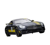 TQMEAD Simulación De Superdeportivo Mercedes AMG A Escala 1/24 con Sonido Y Luz para Volver Al Coche En Miniatura Juguete para Niño Regalo Miniaturas De Automoción(Negro)